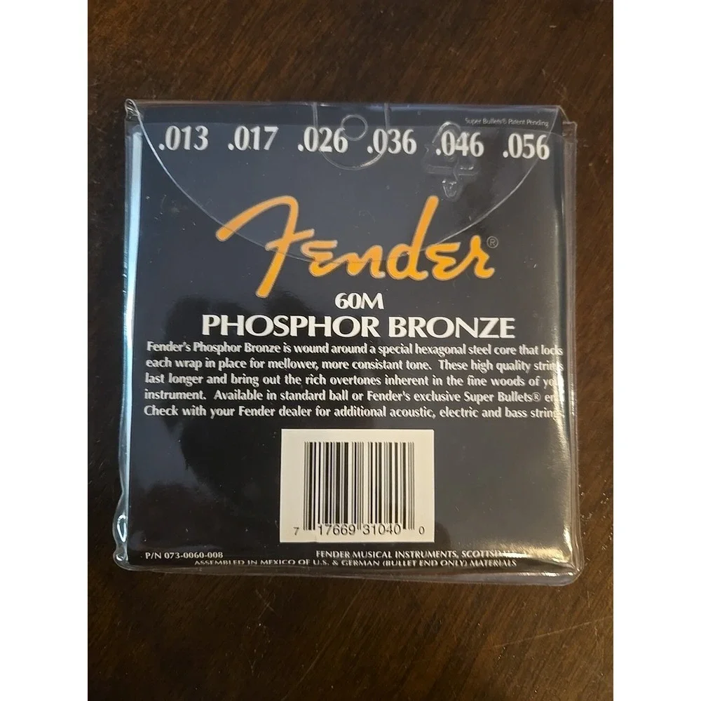 Fender‎ Guitar Strings Ball End 60M Phosphor Bronze 13-56